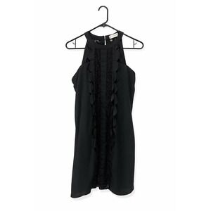 Altar'd State Black Lace Scallop Halter Cocktail Dress Women's Large L Party